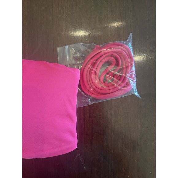 NWT VIctoria's Secret Swim Bikini Top MEDIUM Hot Pink Bandeau Attachable Strap - Picture 4 of 11